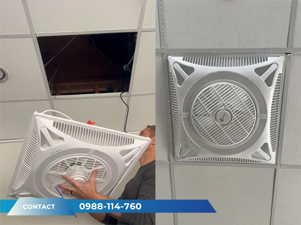 Lắp Đặt Quạt Đảo Âm Trần 600x600