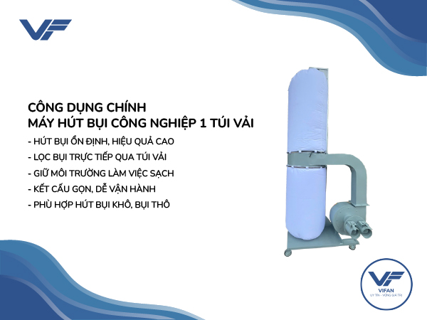 Máy Hút Bụi Công Nghiệp 1 Túi Vải