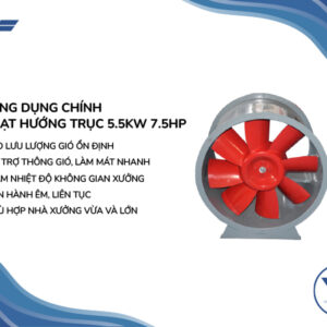 Quạt Hướng Trục 5.5KW 7.5HP