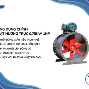 Quạt Hướng Trục Gián Tiếp 15HP 11KW