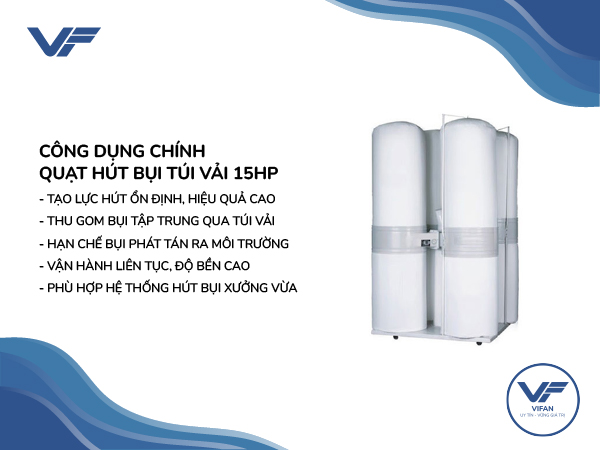 Quạt Hút Bụi Túi Vải 15HP