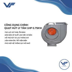 Quạt Hút Ly Tâm 1HP 0.75KW